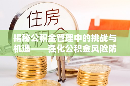 肇庆揭秘公积金管理中的挑战与机遇——强化公积金风险防控的多维策略