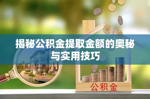 肇庆揭秘公积金提取金额的奥秘与实用技巧