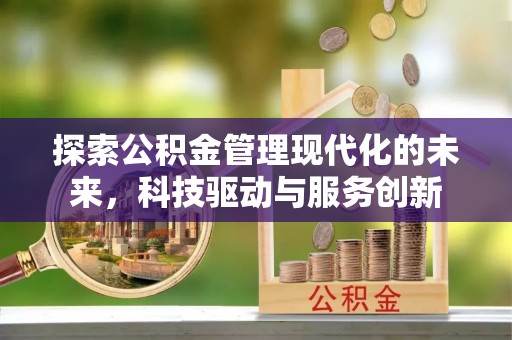 肇庆探索公积金管理现代化的未来，科技驱动与服务创新