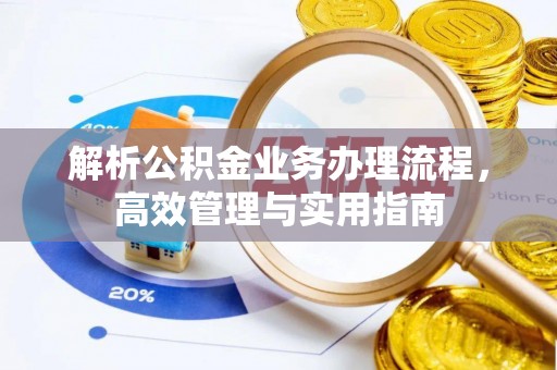 肇庆解析公积金业务办理流程，高效管理与实用指南