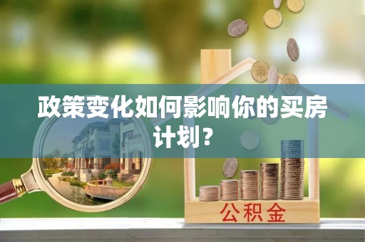 肇庆政策变化如何影响你的买房计划？