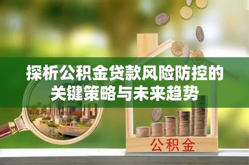 肇庆探析公积金贷款风险防控的关键策略与未来趋势