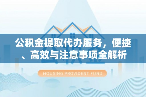 肇庆公积金提取代办服务，便捷、高效与注意事项全解析