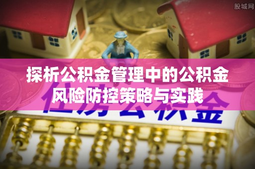 肇庆探析公积金管理中的公积金风险防控策略与实践